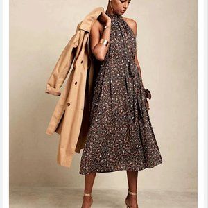 NEW Banana Republic Halter Midi Dress , SM (petite)